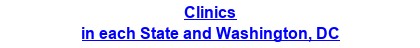 Clinics & Medical Centers in each State and Washington, DC